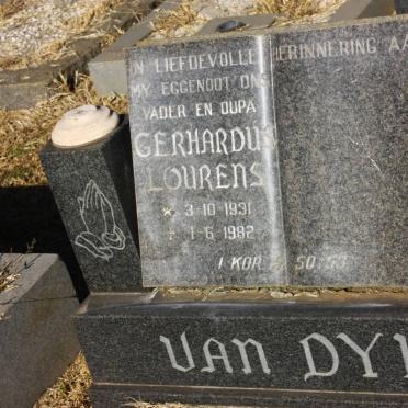 DYK Gerhardus Lourens, van 1931-1982