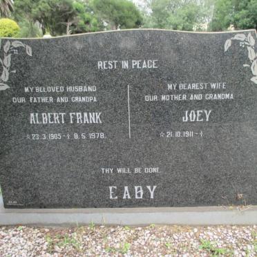 EABY Albert Frank 1905-1978 &amp; Joey 1911-