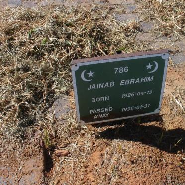EBRAHIM Jainab 1926-1995