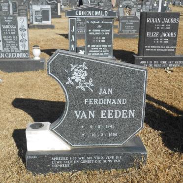 EEDEN Jan Ferdinand, van 1945-1999