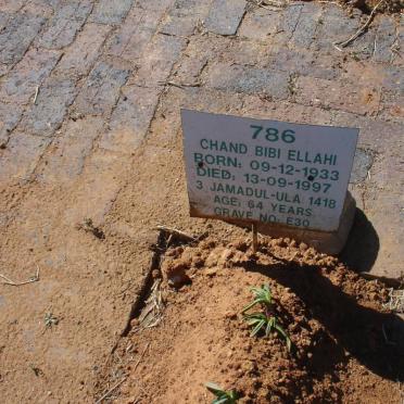 ELLAHI Chand Bibi 1933-1997