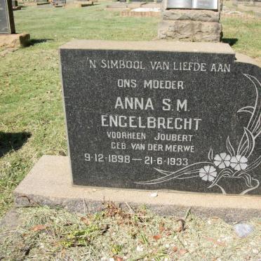ENGELBRECHT Anna S.M. voorheen JOUBERT nee VAN DER MERWE 1898-1933