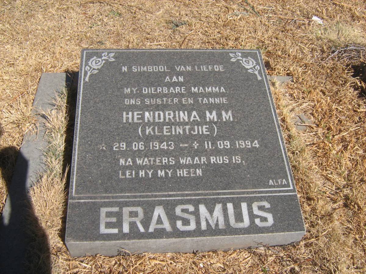 ERASMUS Hendrina M.M. 1943-1994