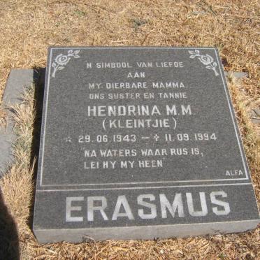 ERASMUS Hendrina M.M. 1943-1994