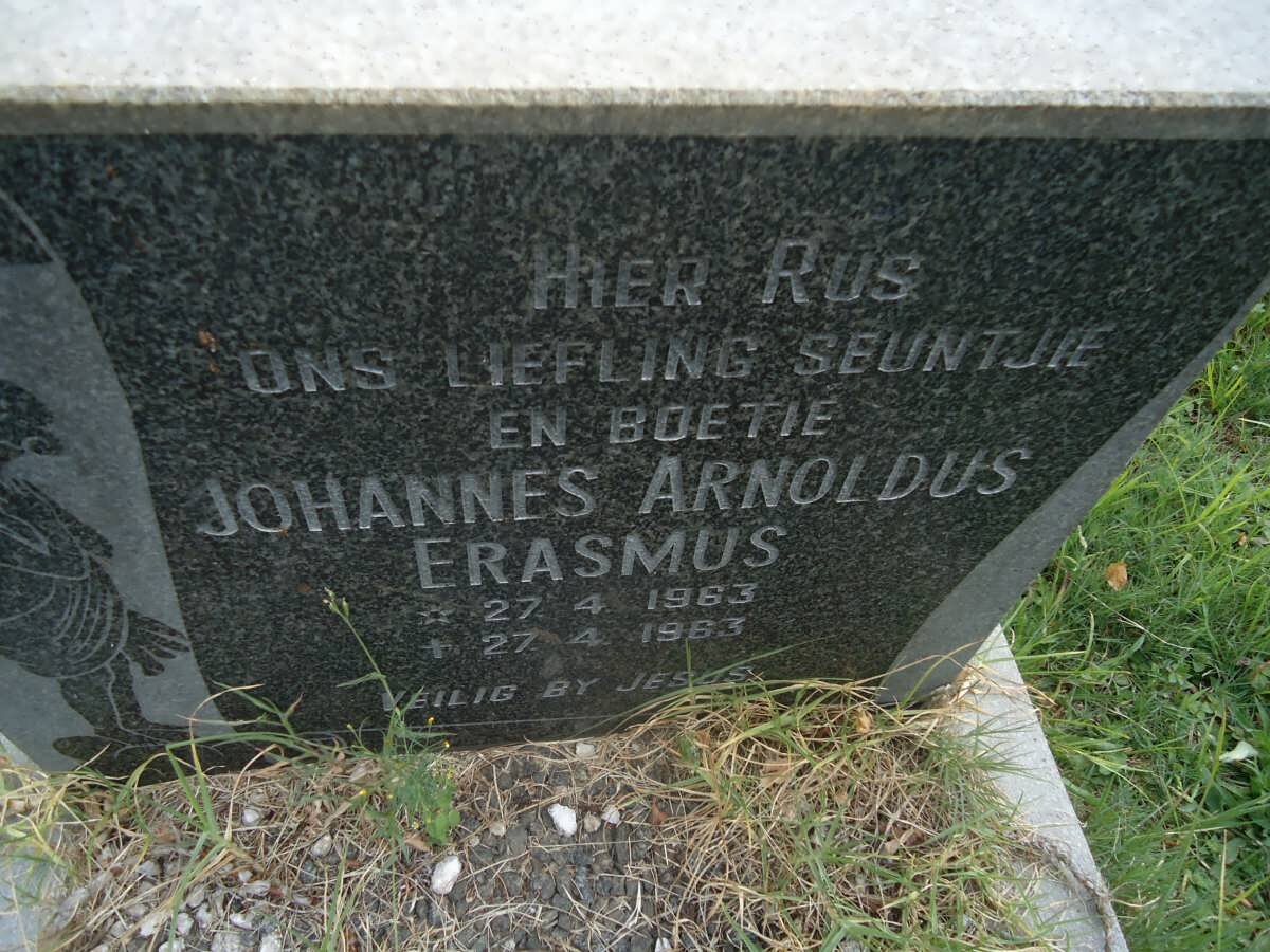 ERASMUS Johannes Arnoldus 1963-1963