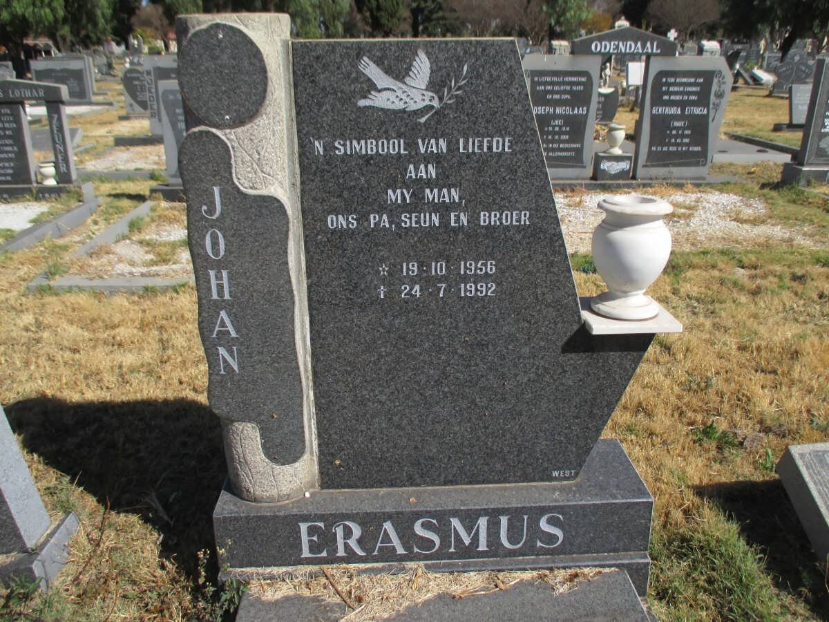 ERASMUS Johan 1956-1992