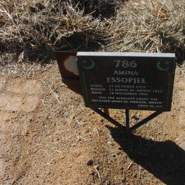 ESSOPJEE Amina 1920-1992