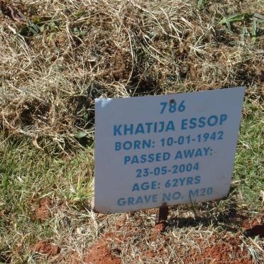 ESSOP Khatija 1942-2004