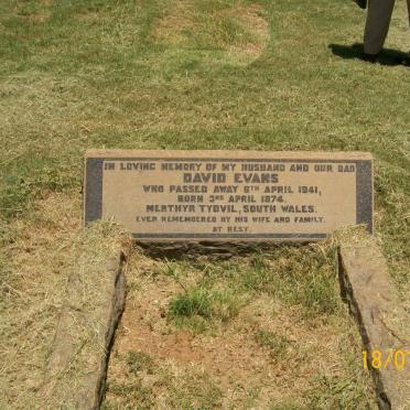 EVANS David 1874-1941