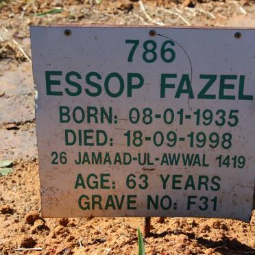 FAZEL Essop 1935-1998
