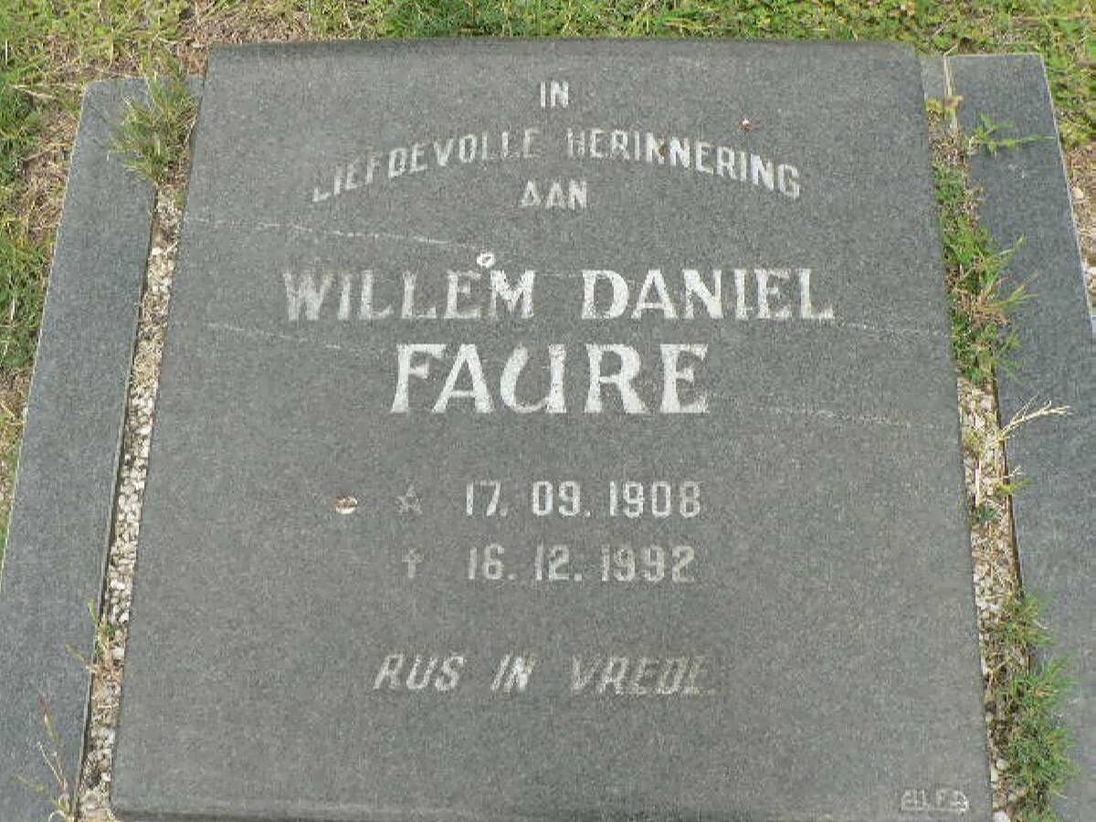 FAURE Willem Daniel 1908-1992