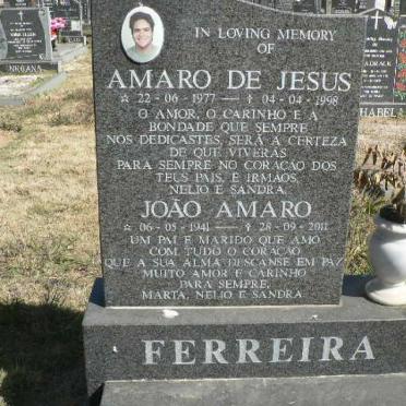 FERREIRA  Amaro de Jesus 1977-1998 :: João Amaro 1941-2011