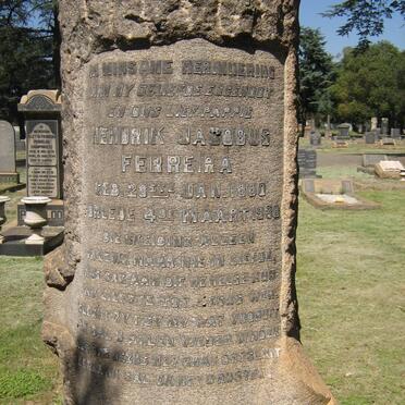 FERREIRA Hendrik Jacobus 1880-1938