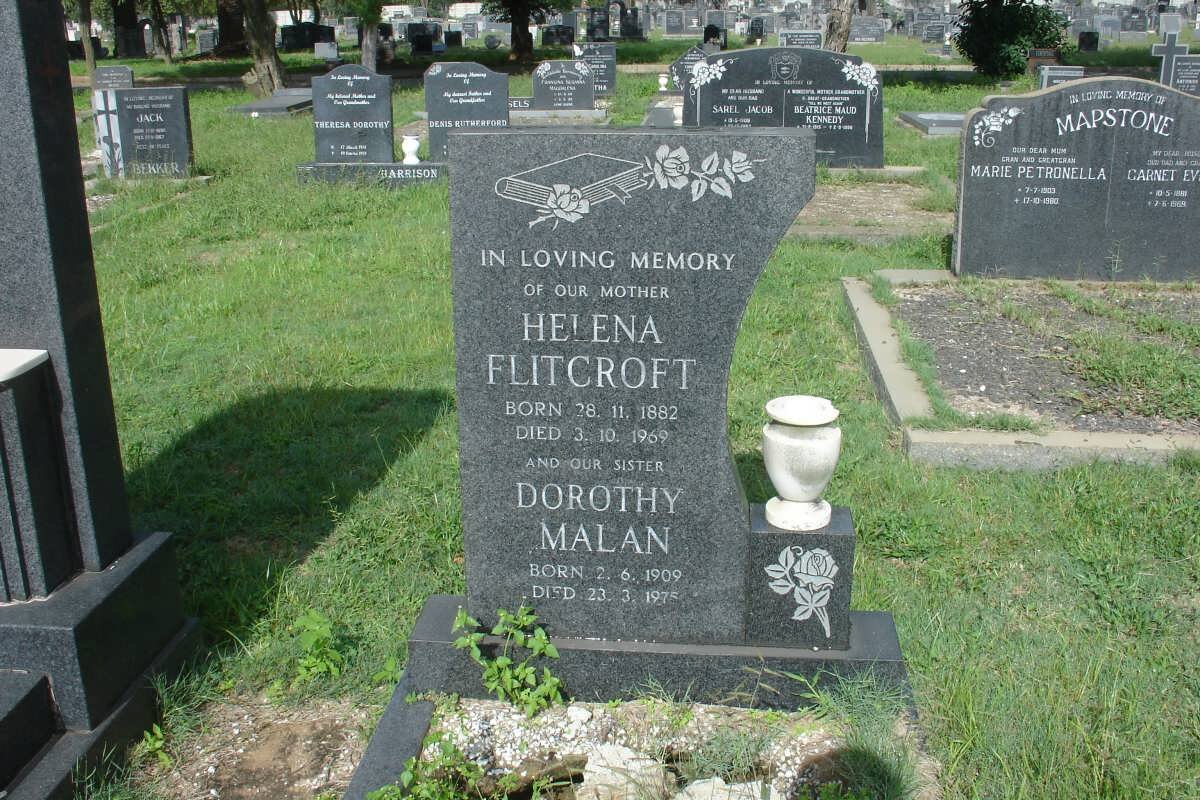 FLITCROFT Helena 1882-1969 :: MALAN Dorothy 1909-1975