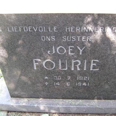 FOURIE Joey 1921-1941