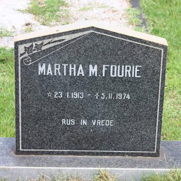 FOURIE Martha M. 1913-1974