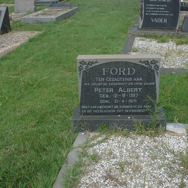 FORD Peter Albert 1917-1971