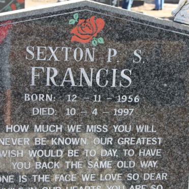 FRANCIS Sexton P.S. 1956-1997