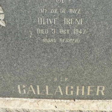 GALLAGHER Olive Irene born WEBBER -1947
