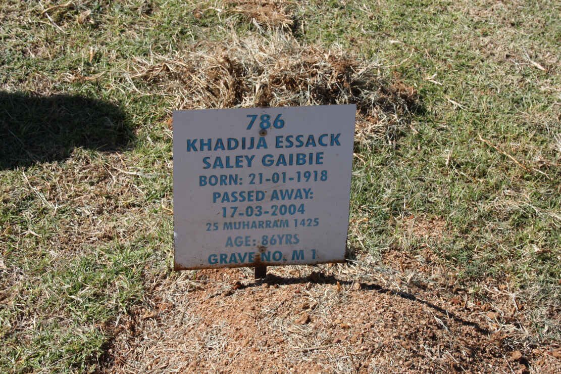GAIBIE Khadija Essack 1918-2004