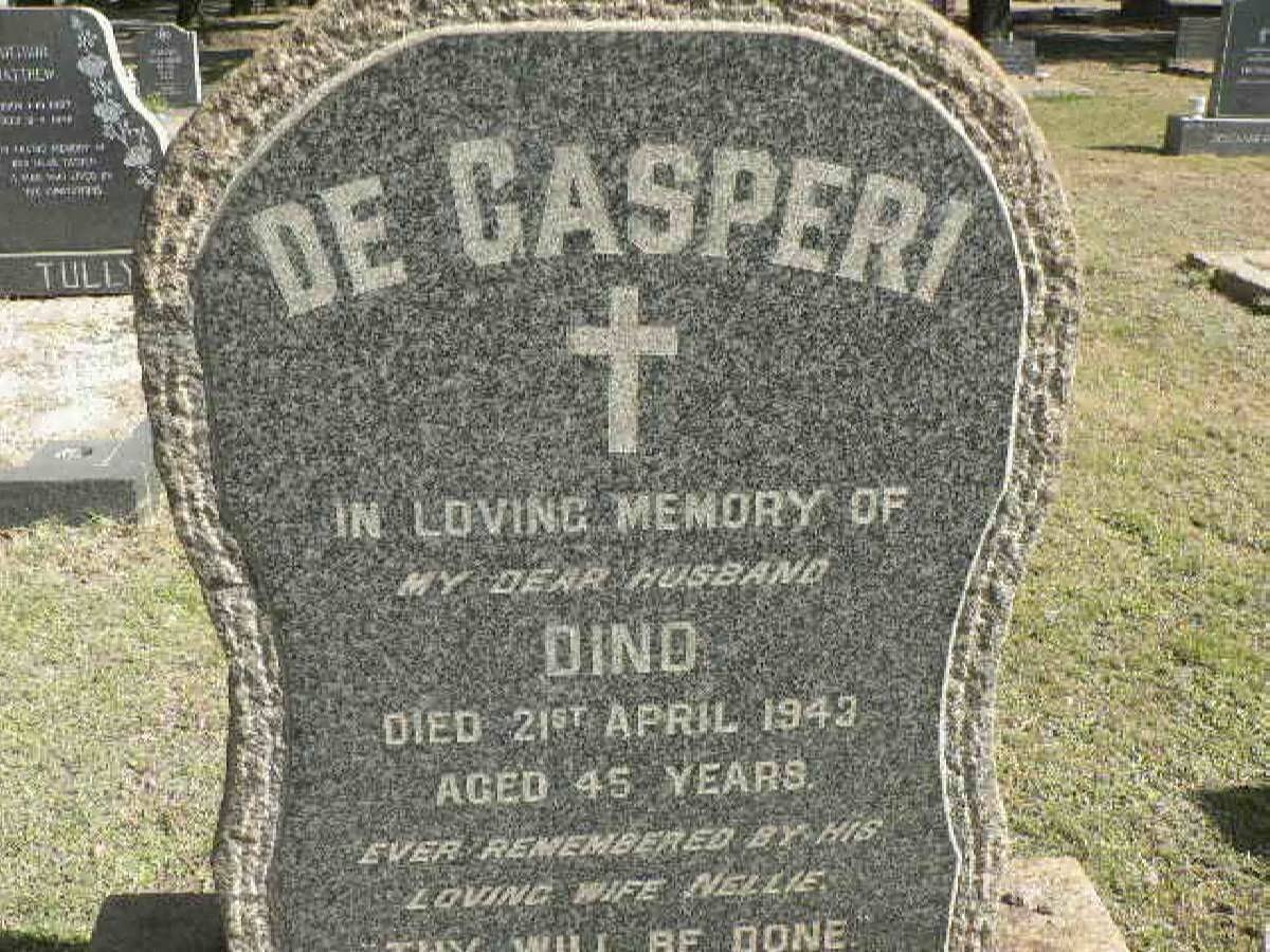 GASPERI Dino, de -1943