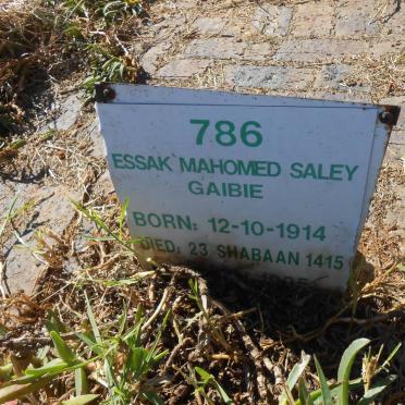 GAIBIE Essak Mahomed Saley 1914-1995