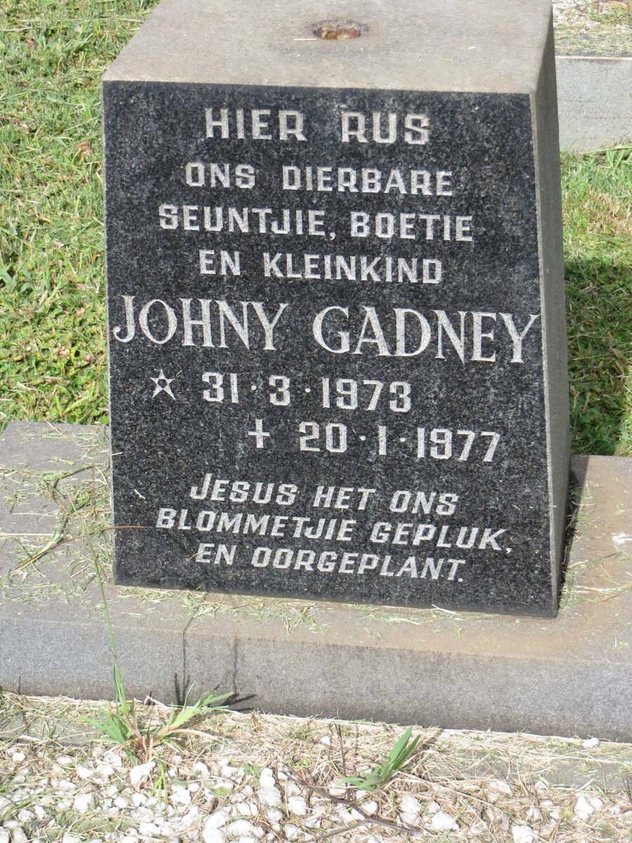 GADNEY Johny 1973-1977