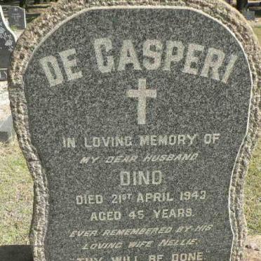 GASPERI Dino, de -1943