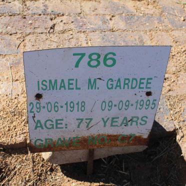 GARDEE Ismael M. 1918-1995