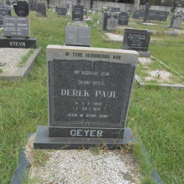 GEYER Derek Paul 1959-1974
