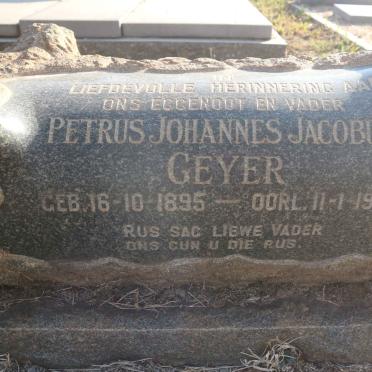 GEYER Petrus Johannes Jacobus 1895-1952