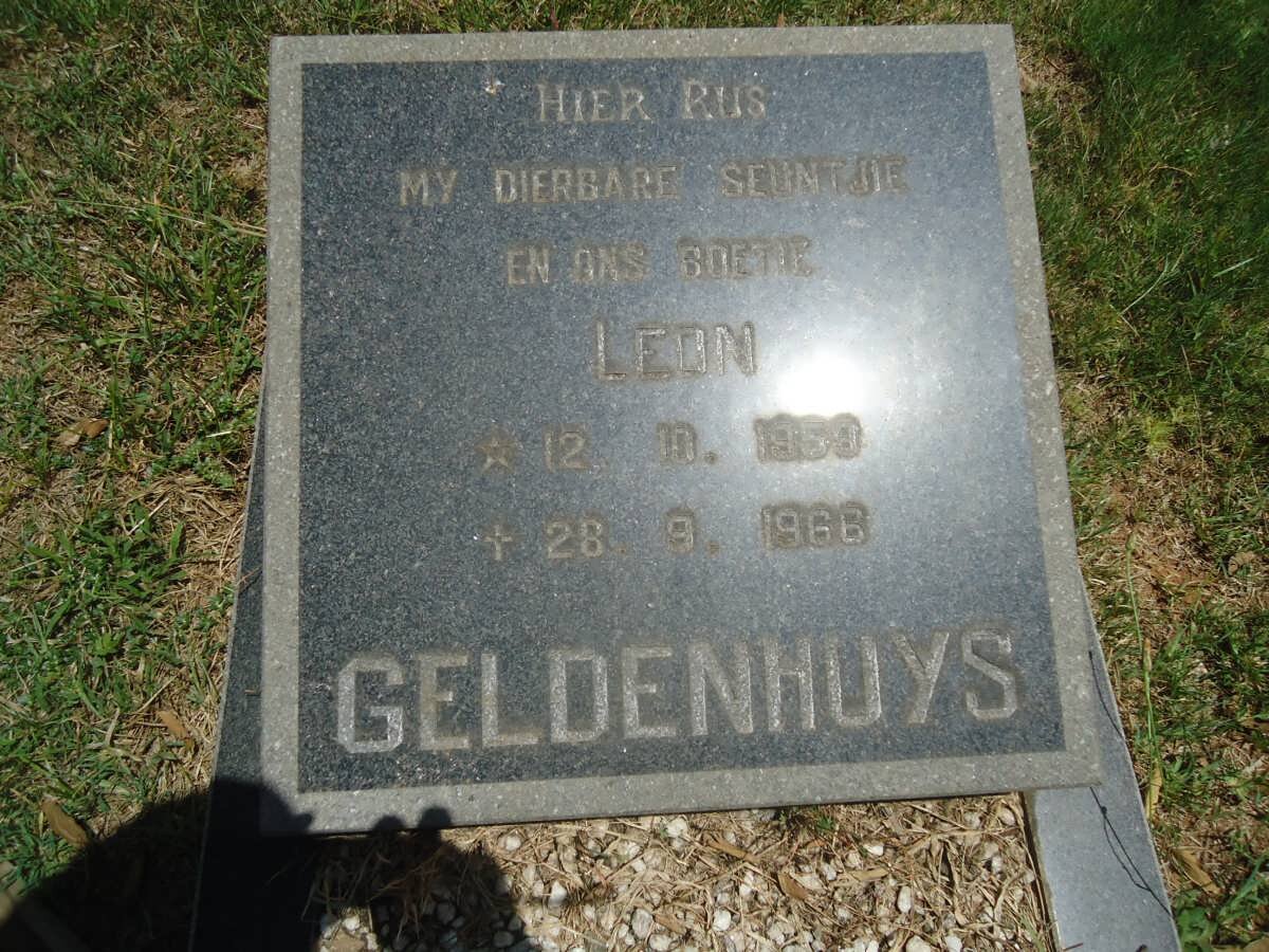 GELDENHUYS Leon 1959-1966