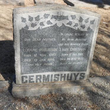 GERMISHUYS Louis Chistiaan 1901-1950 &amp; Loraine Robertson 1907-1960