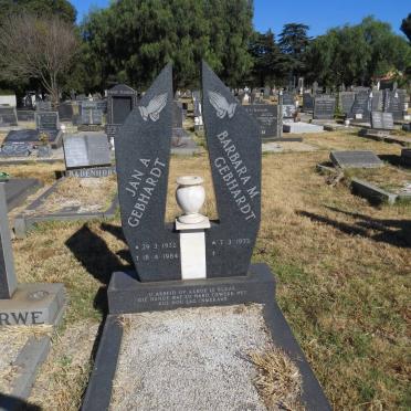 GEBHARDT Jan A. 1932-1984 &amp; Barbara M. 1935-