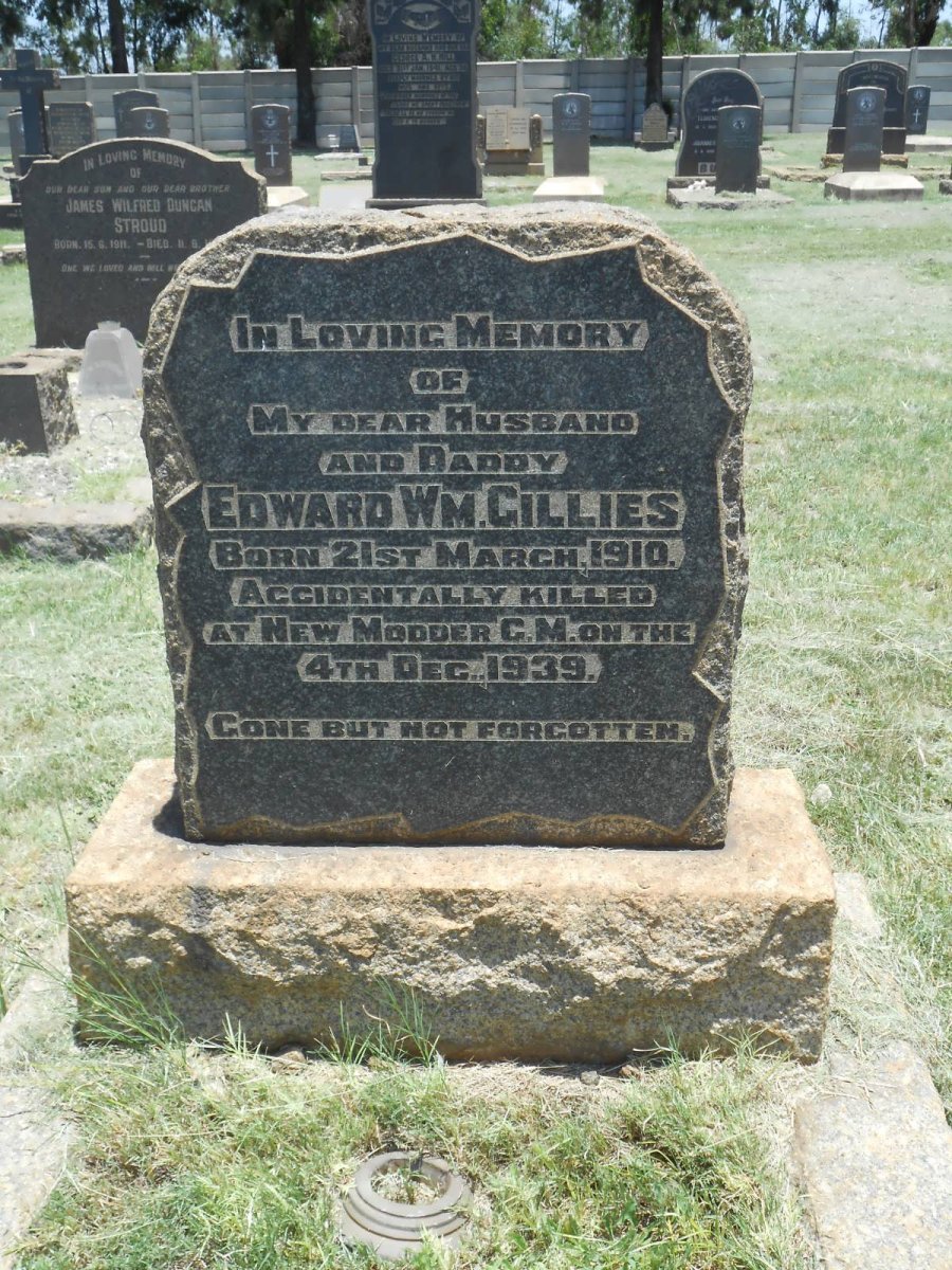 GILLIES Edward W M 1910-1939