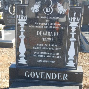 GOVENDER Devaraju 1939-1997