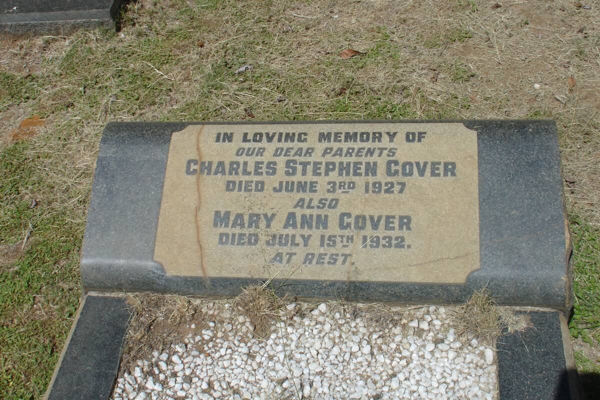 GOVER Charles Stephen -1927 &amp; Mary Ann -1932