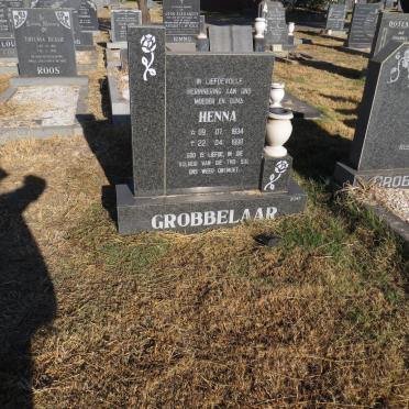 GROBBELAAR Henna 1934-1999