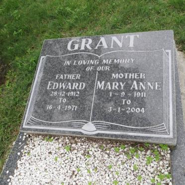 GRANT Edward 1912-1971 &amp; Mary Anne 1911-2004