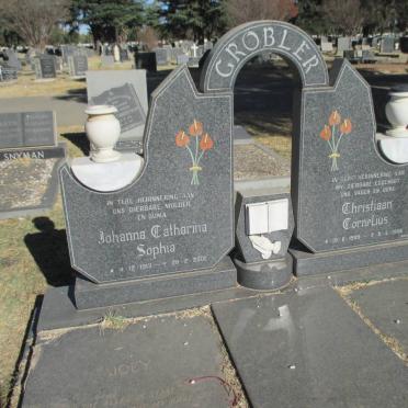 GROBLER Christiaan Cornelius 1909-1988 &amp; Johanna Catharina Sophia 1913-2001