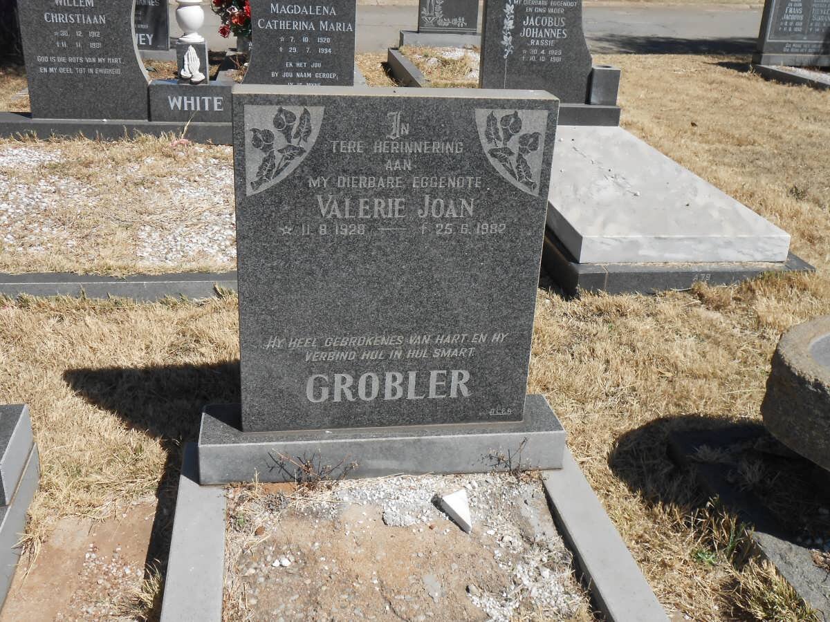 GROBLER Valerie Joan 1928-1982