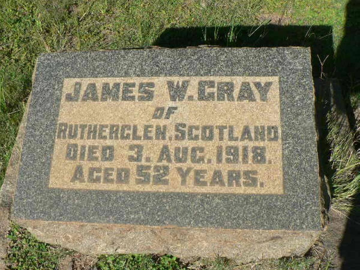 GRAY James W. -1918