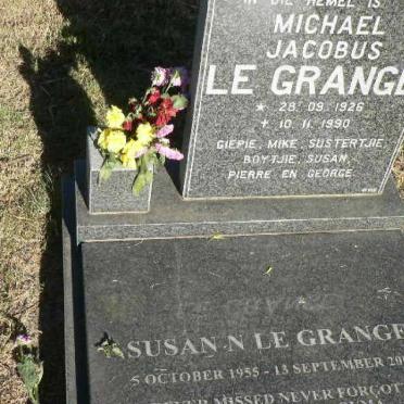GRANGE Michael Jacobus, le 1926-1990 :: Susan N. 1955-2007