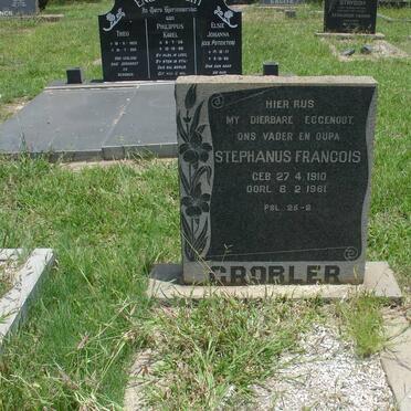 GROBLER Stephanus Francois 1910-1961