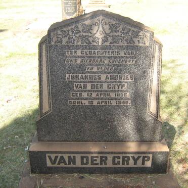 GRYP Johannes Andries, van der 1896-1940