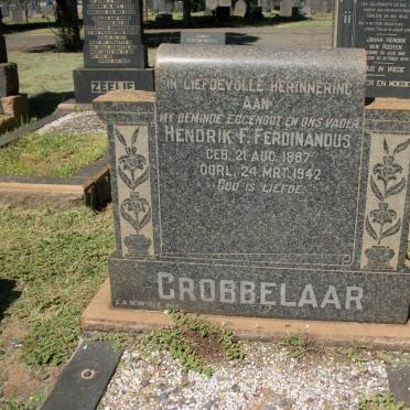 GROBBELAAR Hendrik F. Ferdinandus 1867-1942