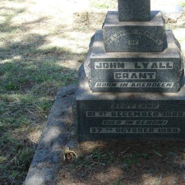 GRANT John Lyall 1869-1928