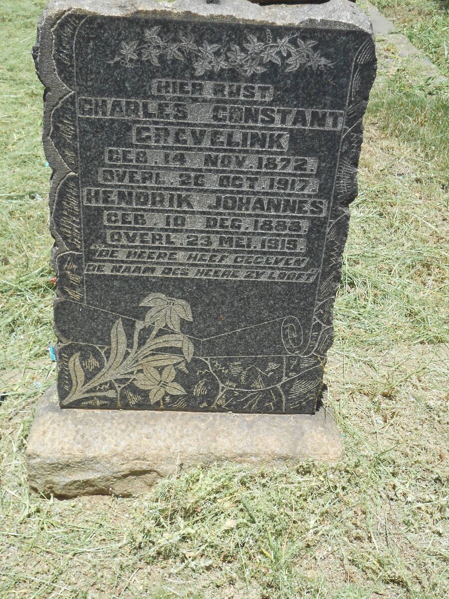 GREVELINK Charles Constant 1872-1917  :: GREVELINK Hendrik Johannes 1883-1915