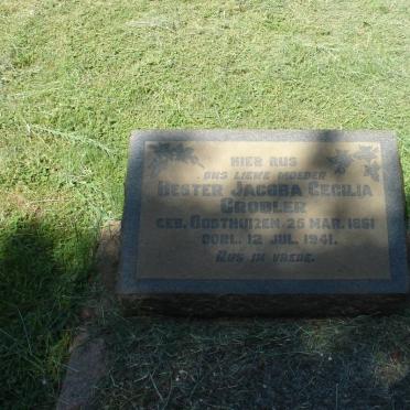 GROBLER Hester Jacoba Cecilia nee OOSTHUIZEN 1861-1941