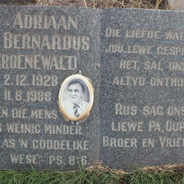 GROENEWALD Adriaan Bernardus 1928-1988